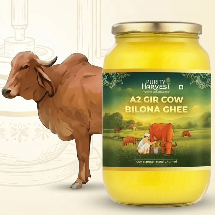 A2 Gir Cow Ghee 1L | Crafted Using Traditional Vedic Bilona Method