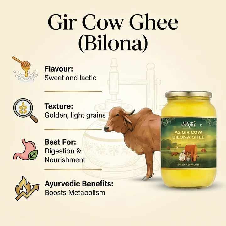 A2 Gir Cow Ghee 1L | Crafted Using Traditional Vedic Bilona Method
