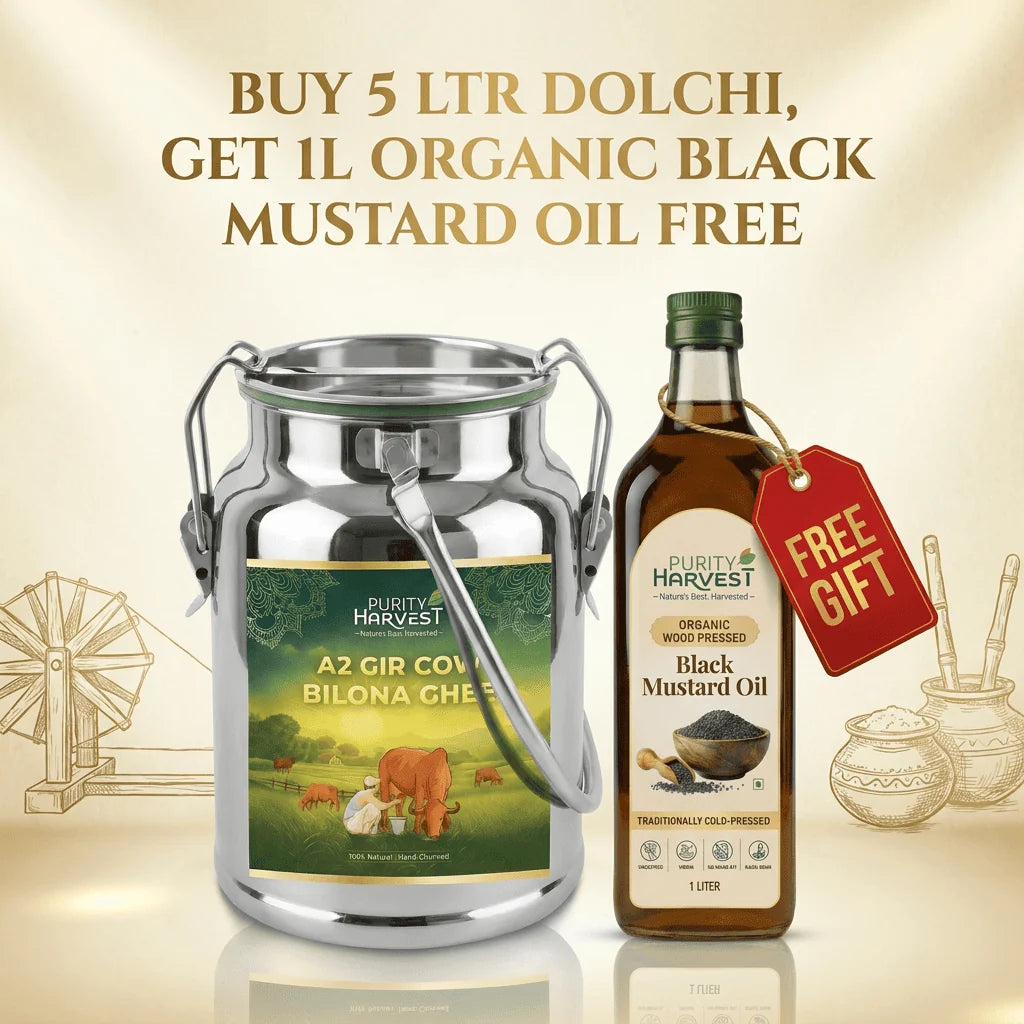 A2 Gir Cow Ghee 1L | Crafted Using Traditional Vedic Bilona Method