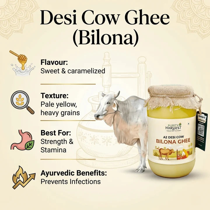 Premium Cow Ghee 1L | Bilona Cow Ghee
